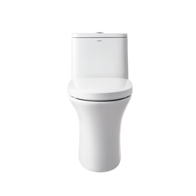 Round Bowl Elongated One Piece Toilets Dual Flush 0.9GPF