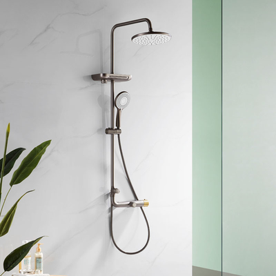 Wall Mounted Chrome Plated Hand Shower System For Home Hotel Bathroom