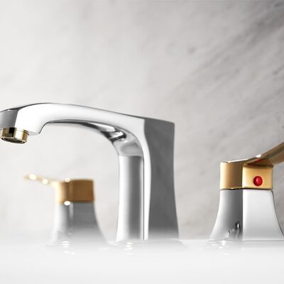 ARROW Foshan Single Handle Single Hole Bathroom Sink Faucet with Ceramic Valve Core and Gold Finish