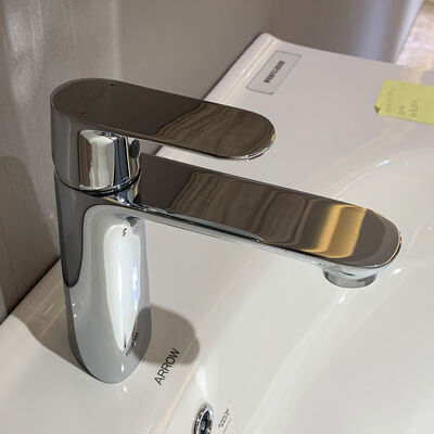 ARROW Modern Single Handle Waterfall Tap with Ceramic Valve Core and Chrome Plated Brass for Bathroom Single Hole Mount