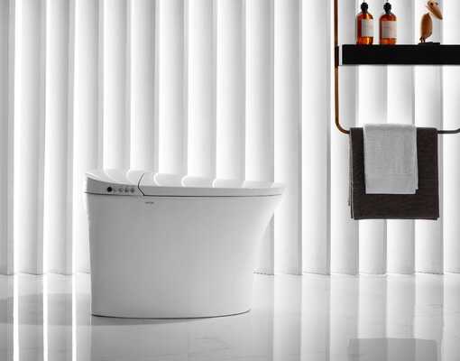 Arrow Brand Ceramic Smart Toilet with Heated Seat Concealed Tank and Soft Close Floor Mounted WC