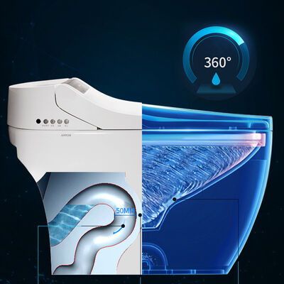 ARROW Smart Toilet with Heated Seat Siphon Jet Flushing and Self-cleaning Glaze One Piece Automatic Bidet