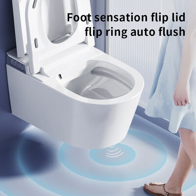 Wall-Mounted Smart Toilet with Heated Seat and Remote Control - Modern Bidet Toilet