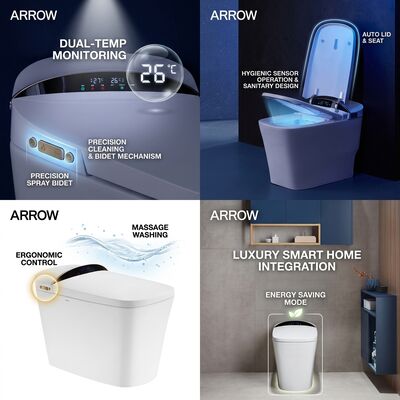 ARROW AM3002 Contemporary Smart Toilet One-key Smart Wash Heated Seat Massage Washing Electric Bidet Seat