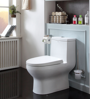 One Piece Ceramic Toilet Set 685×370×725mm Siphonic Flushing