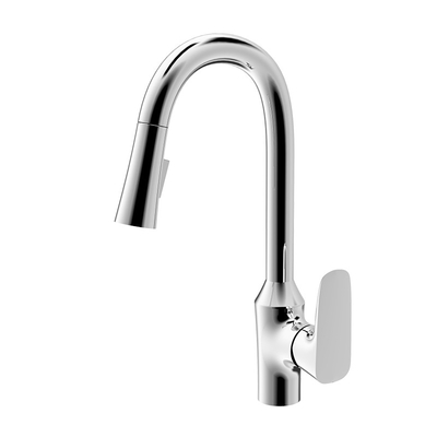 N11C611 Kitchen Mixer Faucet , Pull Out Sprayer Faucet Single Handle One Hole
