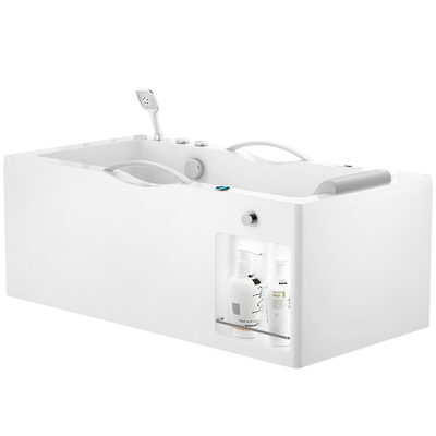 Bathroom 1700 Freestanding Bath 180L Capacity Bubble Surfing Massage