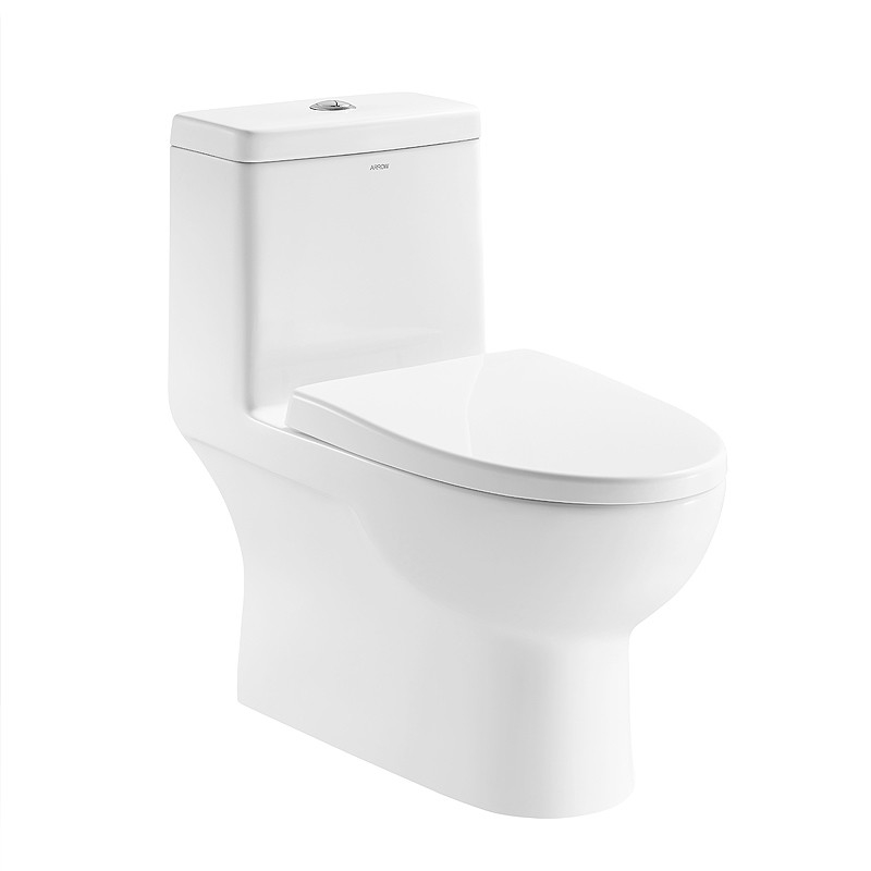 One Piece Elongated Skirted Toilet White 3.5L S Trap 305mm
