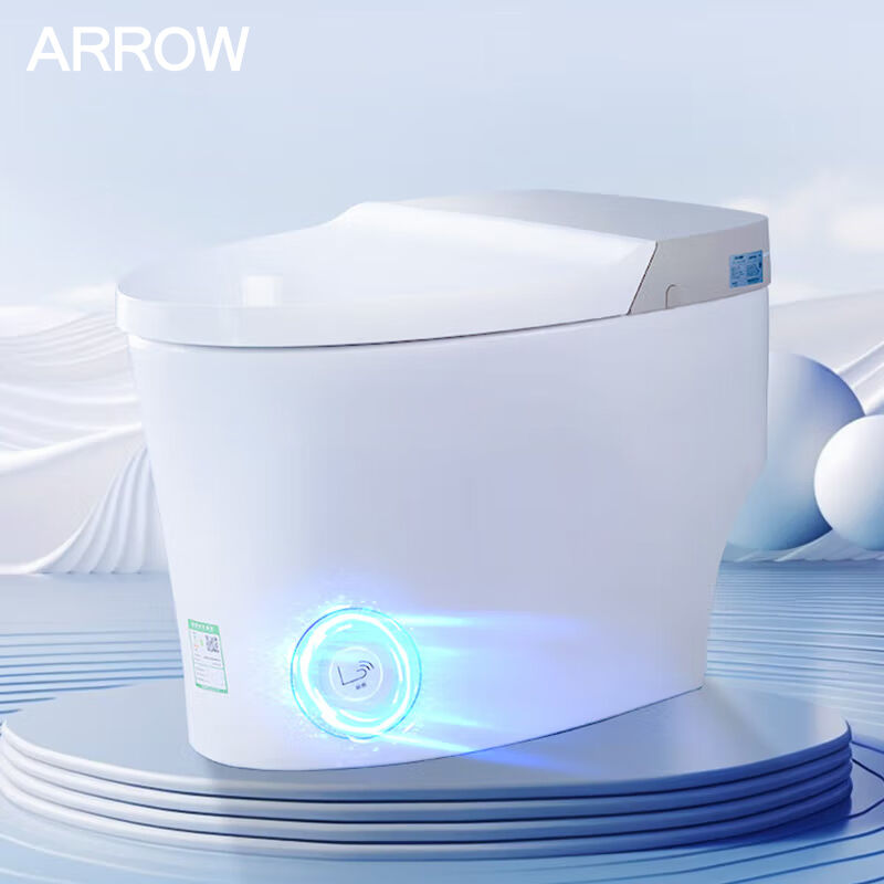 ARROW High-end Smart Toilet with Heated Seat, Remote Control, and Siphon Flushing - One Piece Intelligent Toilet