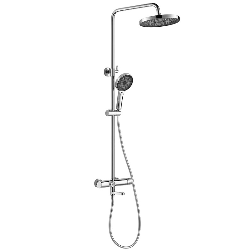3 Function Hand Shower Mixer Set H 822-1212mm Handheld Chrome Brass